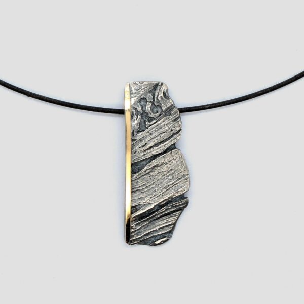 Colgante plata y oro